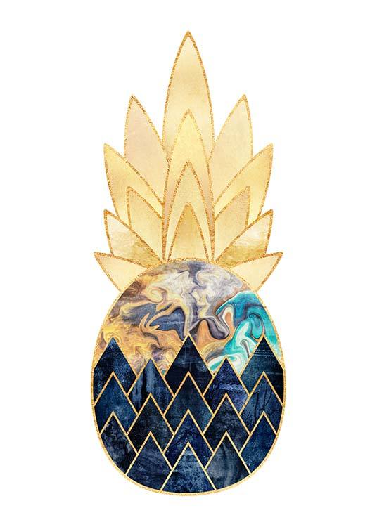 Graphic Pineapple 1 Plakat