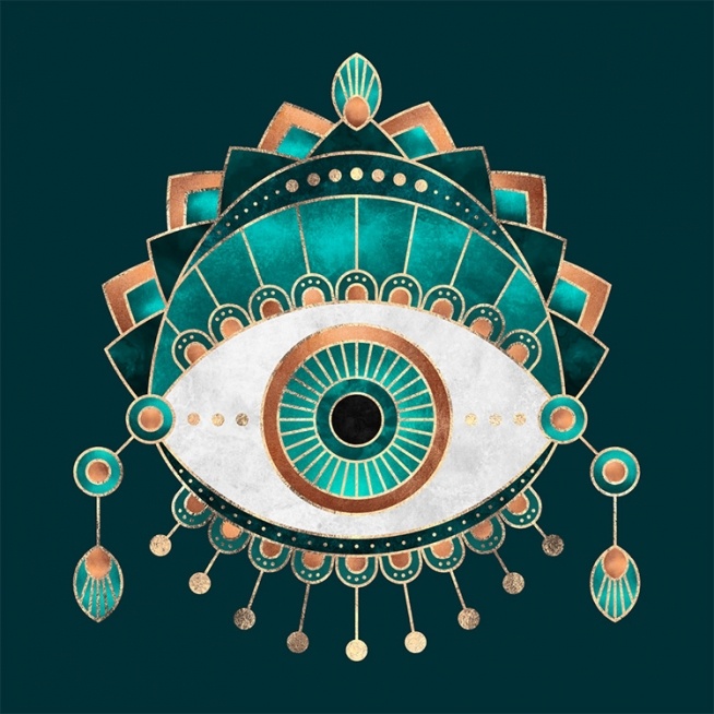 Teal Eye Plakat / Kunstplakater hos Desenio AB (2375)