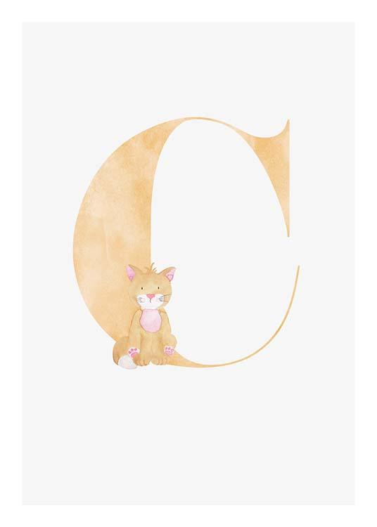 Alphabet C Plakat