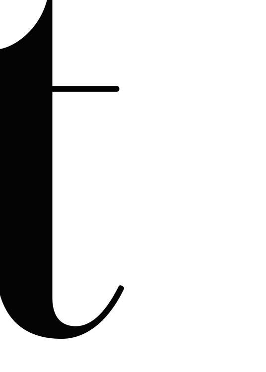 Letter T Plakat