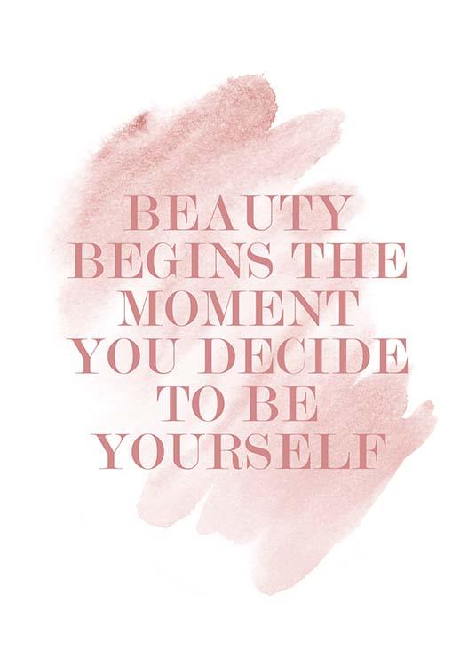 Beauty Begins Plakat