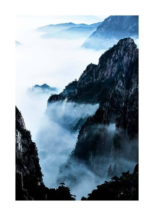 Blue Rocky Mountains Plakat