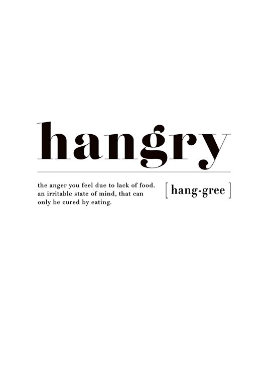 Hangry Plakat