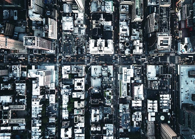 Aerial View Of New York Plakat / Fotokunst hos Desenio AB (3587)