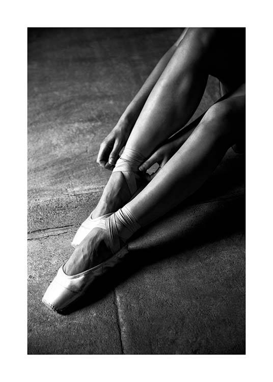 Ballerina Dancer No3 Plakat / Sort-hvid hos Desenio AB (3807)