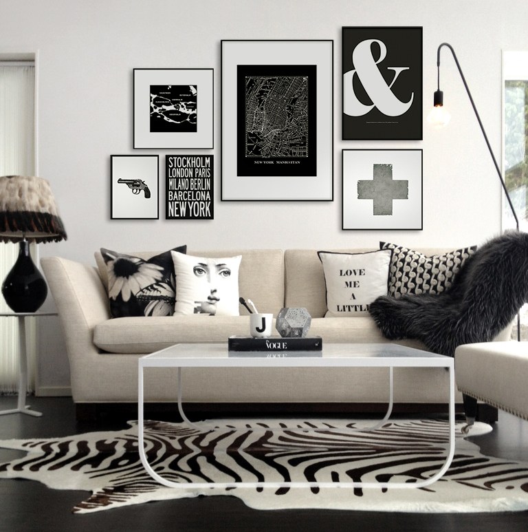 Grafisk plakat med & tegn, ampersand plakat