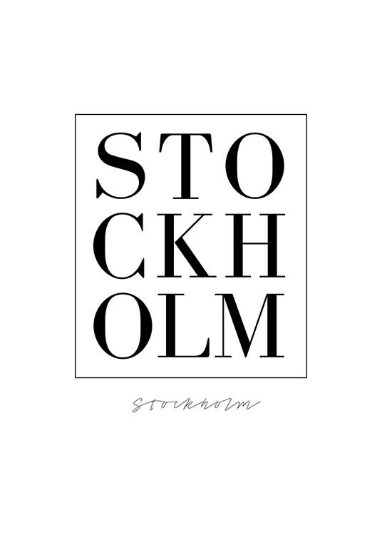 Stockholm Serif, Plakat / Plakater med tekst hos Desenio AB (7734)