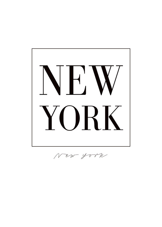New York Serif, Plakat