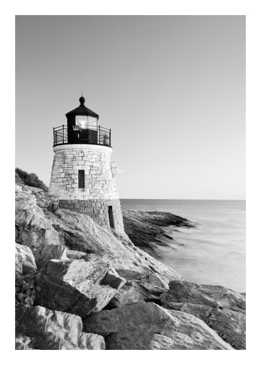 Lighthouse, Plakat / Sort-hvid hos Desenio AB (8163)