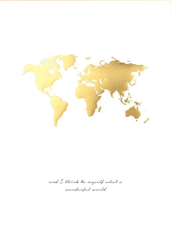 Wonderful World Gold, Plakat
