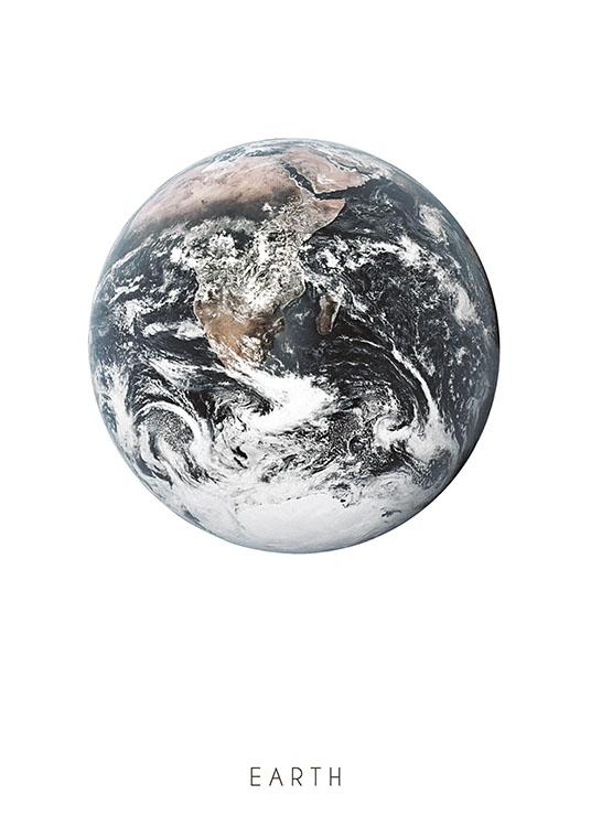 Earth, Plakat / Space og astronomi hos Desenio AB (8211)