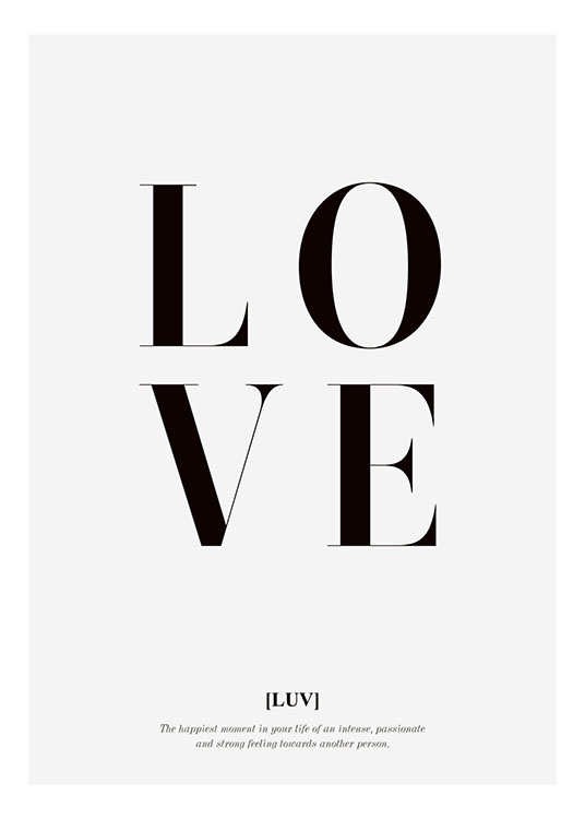 Love Text, Plakat