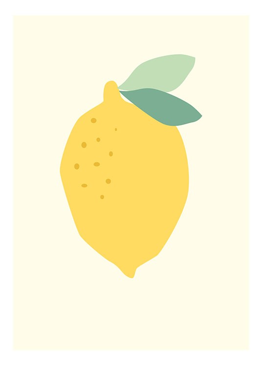 Lemon, Plakat / Plakater til børneværelset hos Desenio AB (8464)
