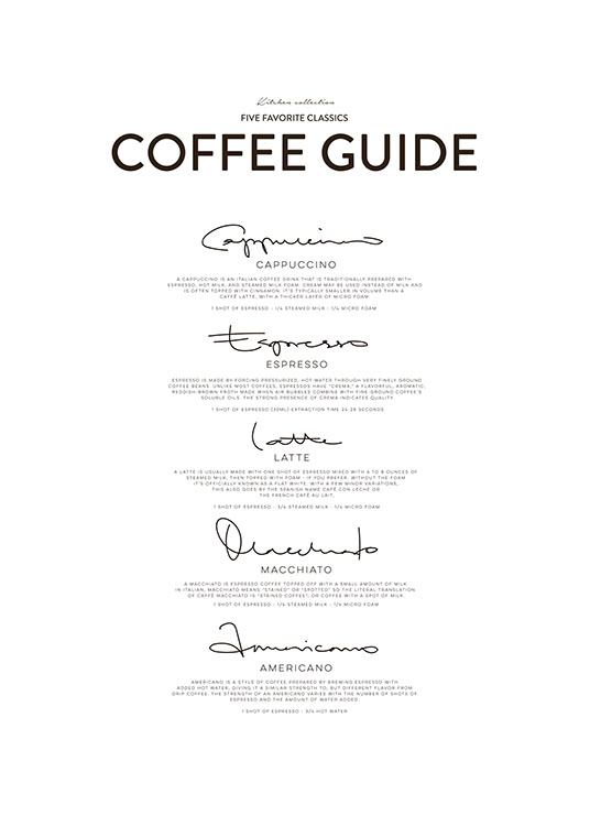 Five Coffee Classics, Plakater