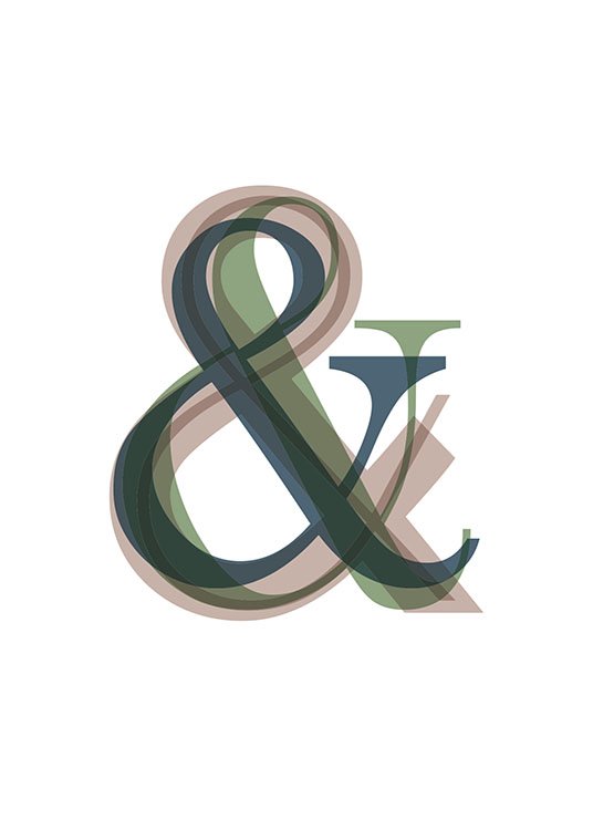 Ampersand Overlay Plakat