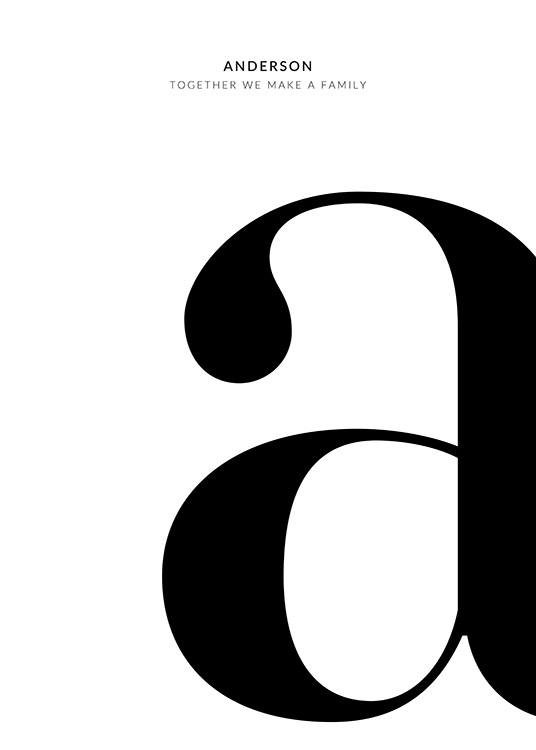 Letter Personal Plakat