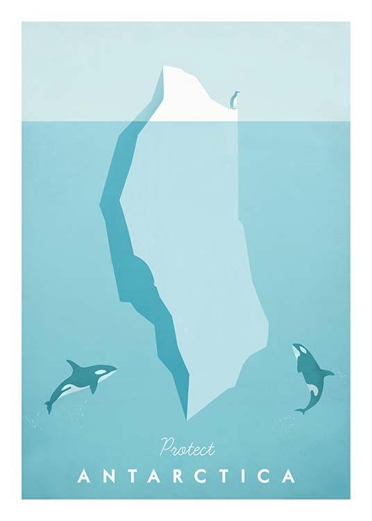 Antarctica Travel Plakat