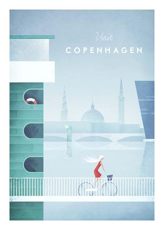 Copenhagen Travel Plakat