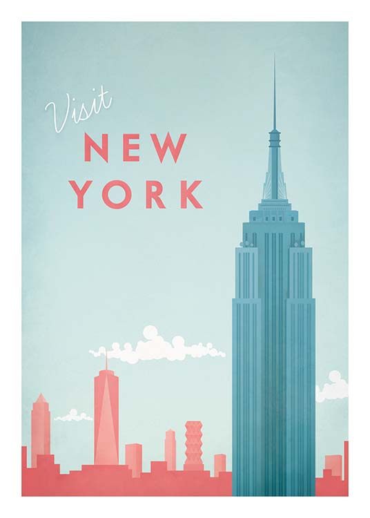 New York Travel Plakat