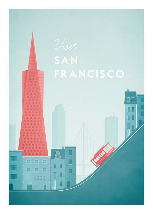 San Francisco Travel Plakat