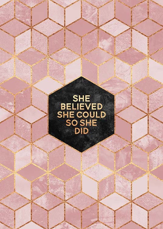 She Believed She Could 2 Plakat