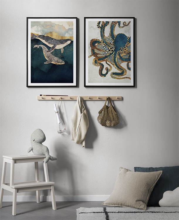 Undersøiske grafiske illustrationer