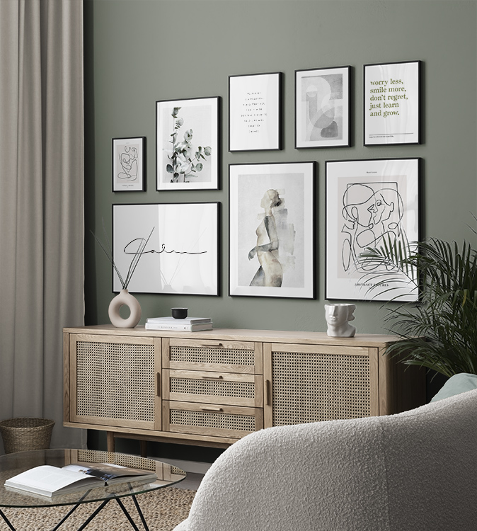 Grønt og beige