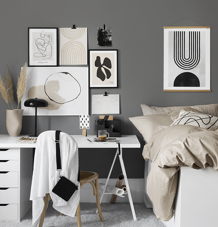 Monokrom og beige