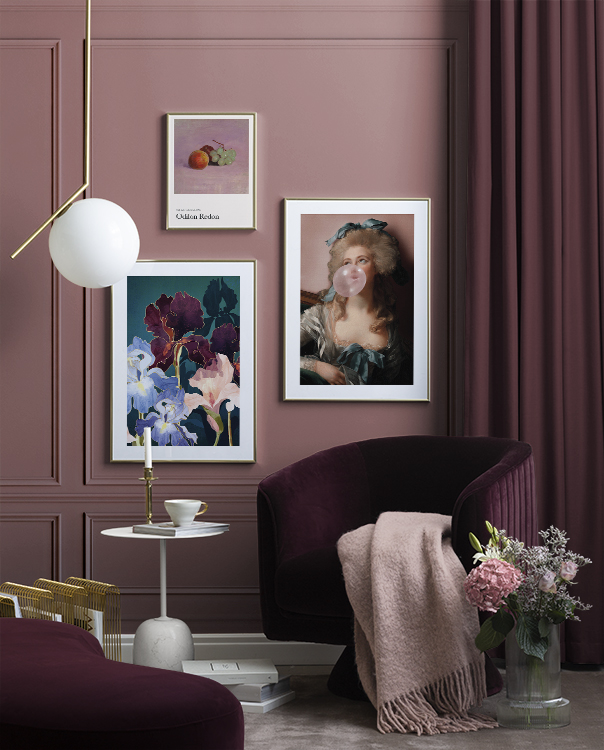 Leg med blomster