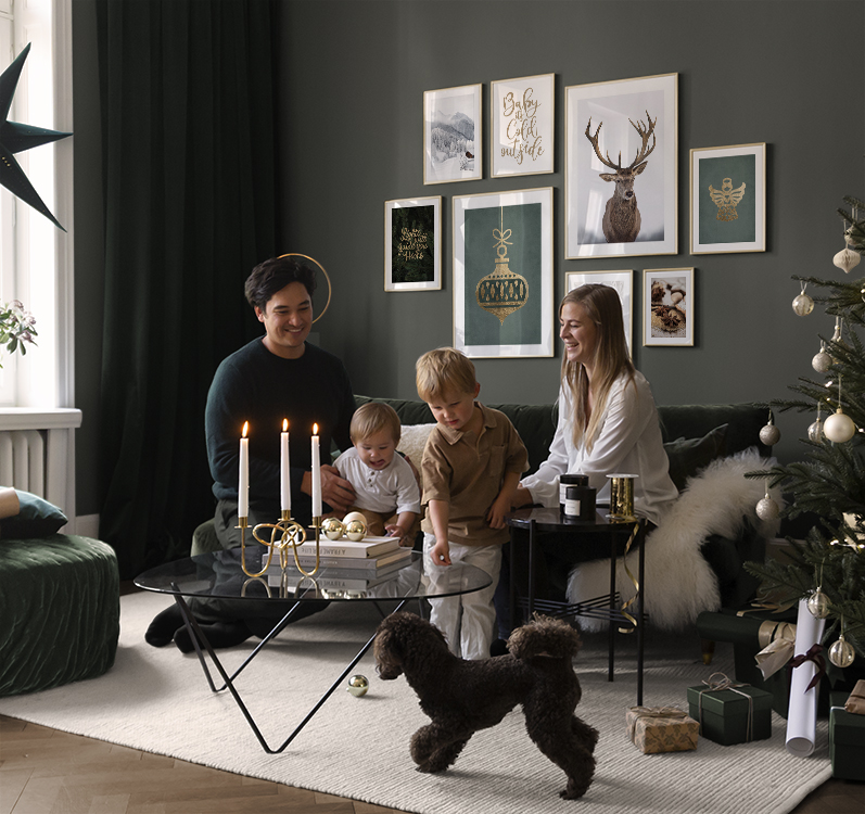 Jul med familien