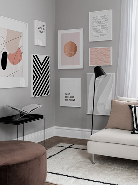 Grafiske designplakater fra Desenio